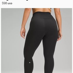 Lululemon leggings high rise 28”